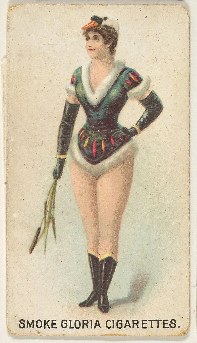 From the series "Sports Girls" (C190), issued by the American Cigarette Company, Ltd., Montreal, to promote Gloria Cigarettes — American Cigarette Company, Ltd.