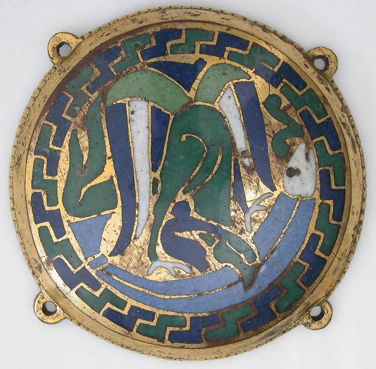 Eagle Attacking a Fish (one of five medallions from a coffret) — Unknown
