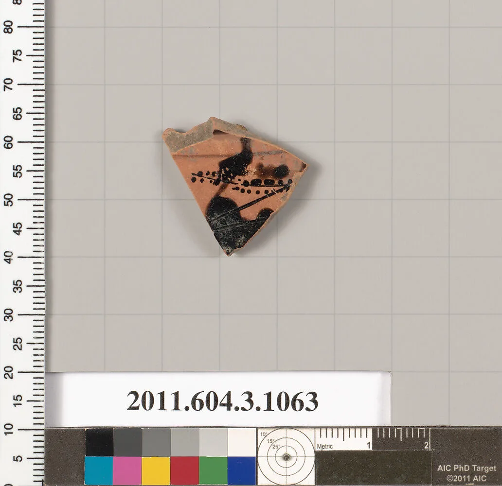 Terracotta fragment of a mastoid (drinking cup with narrow base) — Unknown