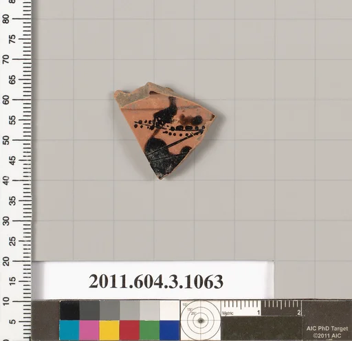 Terracotta fragment of a mastoid (drinking cup with narrow base)