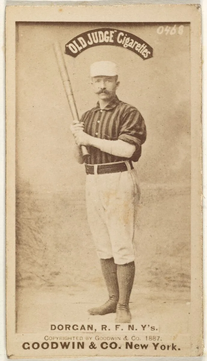 Michael Cornelius Dorgan, Right Field, New York, from the Old Judge series (N172) for Old Judge Cigarettes — Goodwin & Company