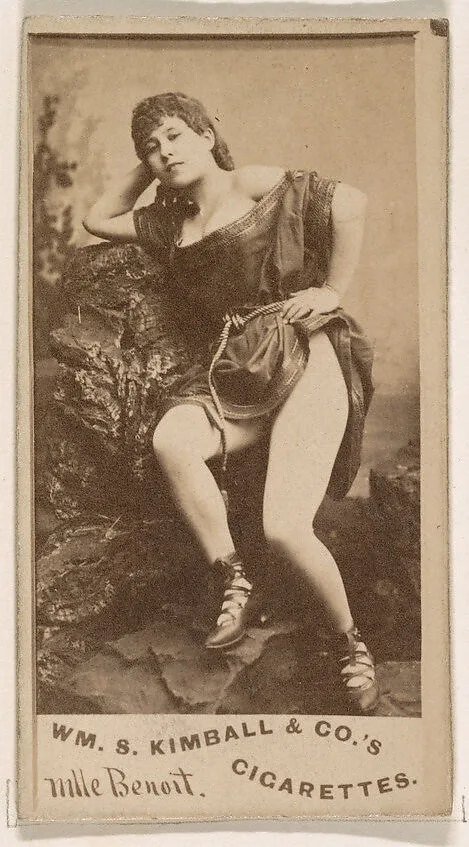 Mlle. Benoit, from the Actresses series (N203) issued by Wm. S. Kimball & Co. — William S. Kimball & Company