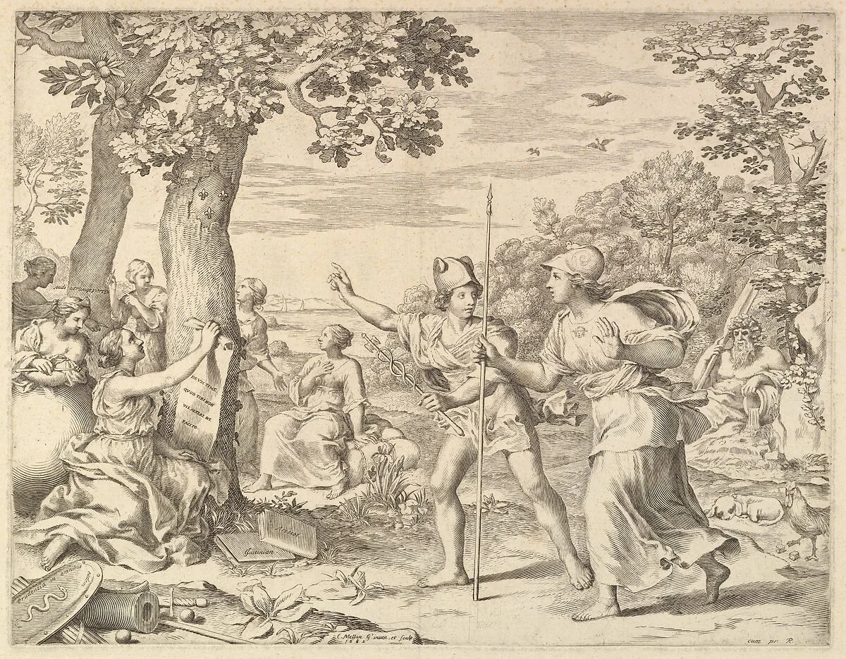 Allegory on Good Government in France — Claude Mellan