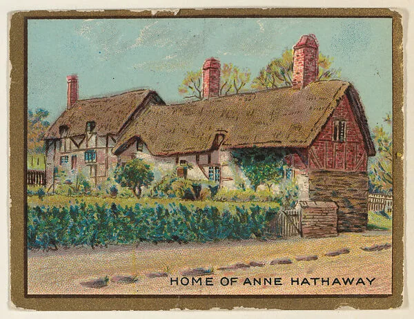 Home of Anne Hathaway, from the "Historic Homes" series (T69), issued with Helmar Cigarettes by S. Anargyros Tobacco Company — S. Anargyros Tobacco Company