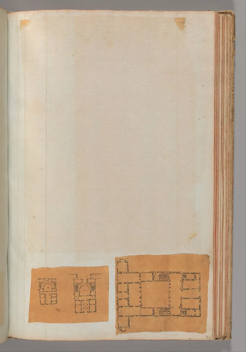 Page from a Scrapbook containing Drawings and Several Prints of Architecture, Interiors, Furniture and Other Objects — Pierre François Léonard Fontaine|Charles Percier