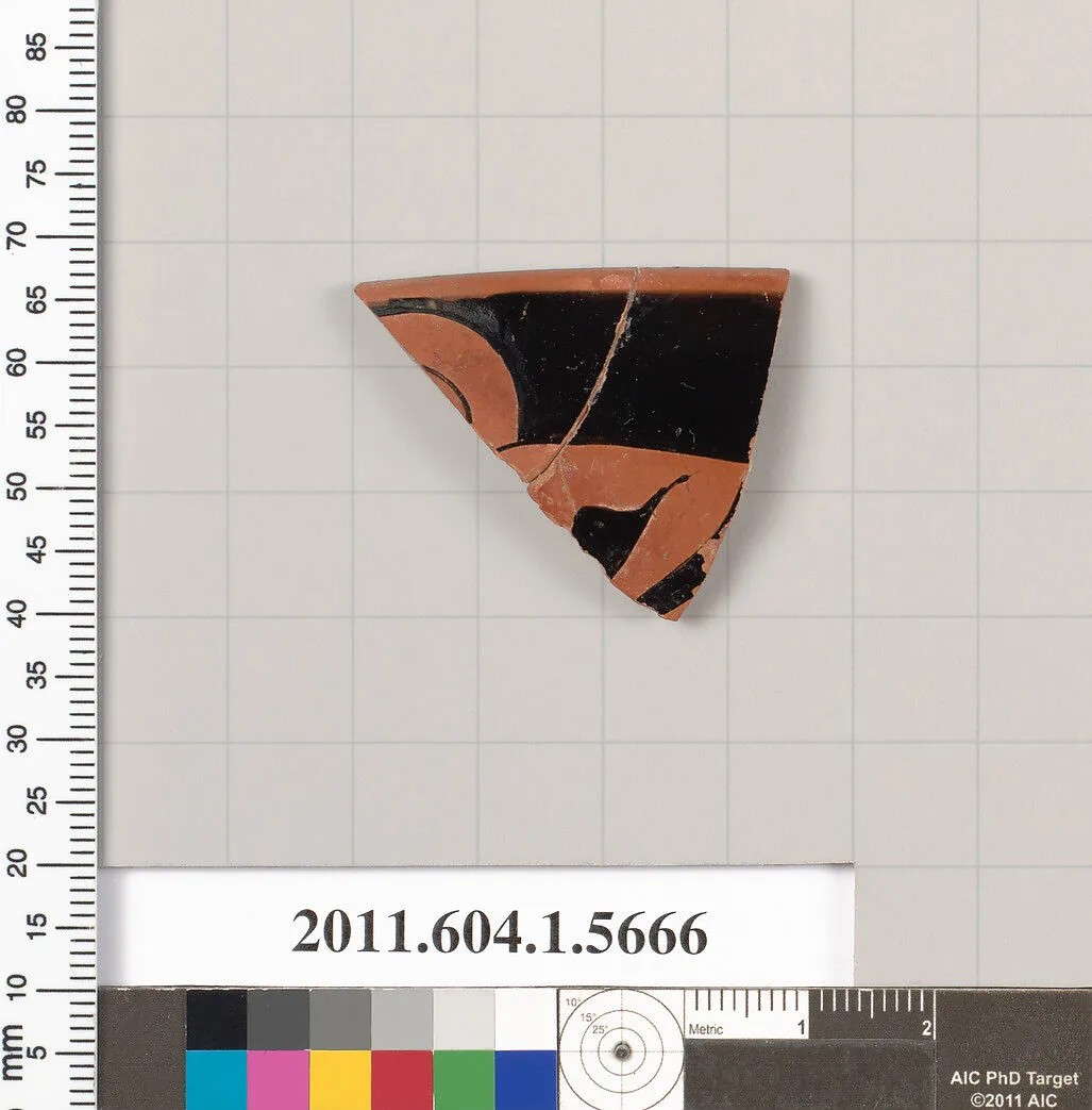Terracotta rim fragment of a kylix (drinking cup) — Unknown