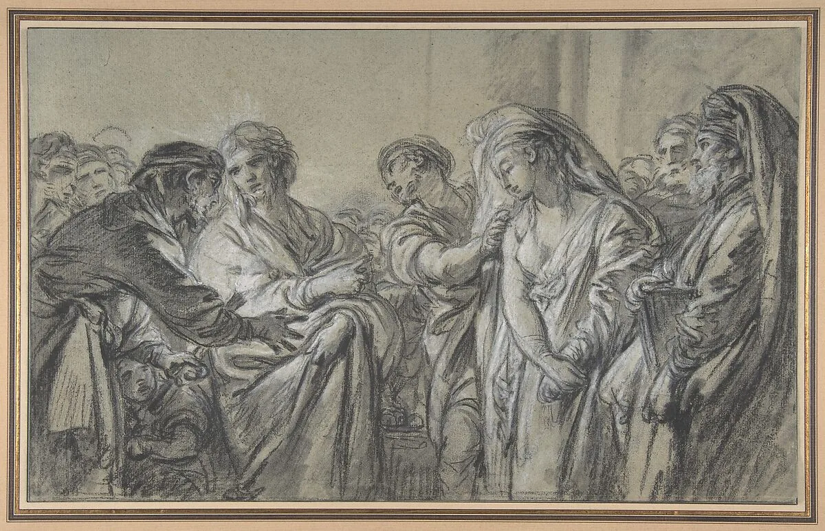 Christ and the Woman Taken in Adultery — François Boucher