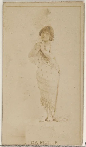 Ida Mulle, from the Actors and Actresses series (N45, Type 8) for Virginia Brights Cigarettes