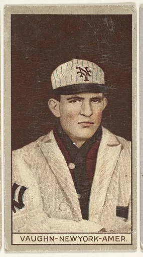 Vaughn, New York, American League, from the Brown Background series (T207) for the American Tobacco Company