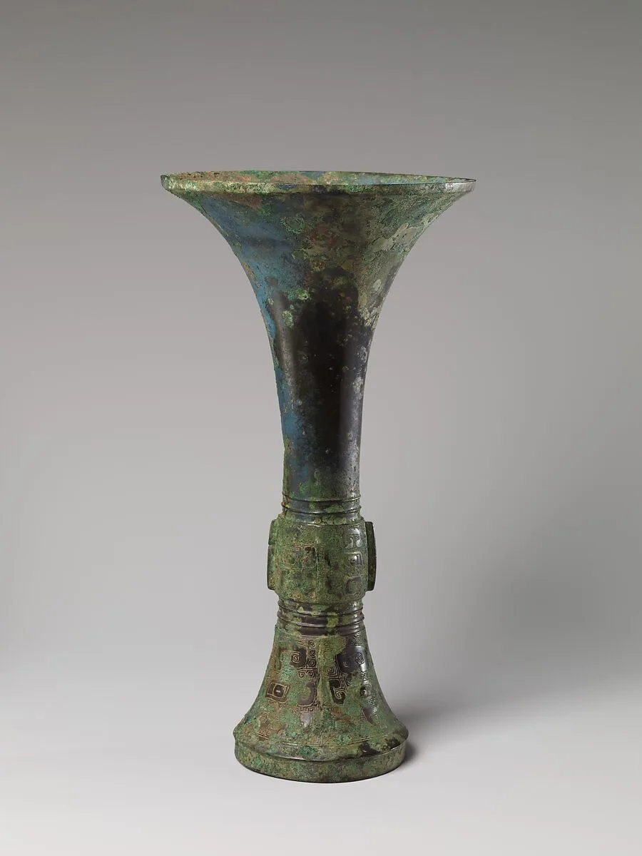 商 青銅 觚|Wine beaker (gu) — Unknown