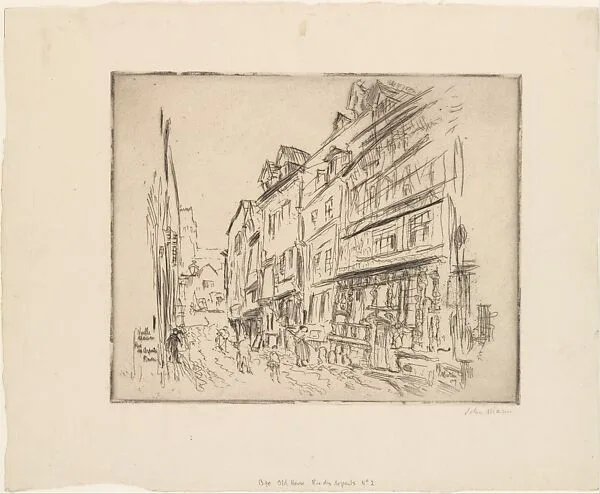Old House, Rue des Arpents, Rouen, II — John Marin