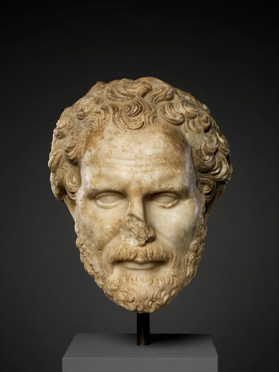 Marble head of Demosthenes — Unknown