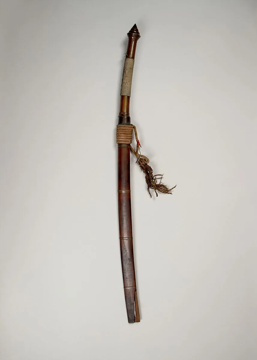 Sword (Dha) with Scabbard — Unknown