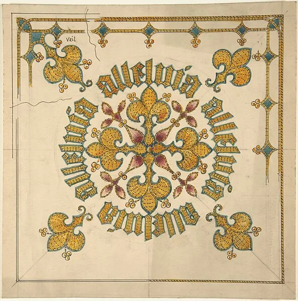 Design for an Ecclesiastical Veil — Ernest Geldart
