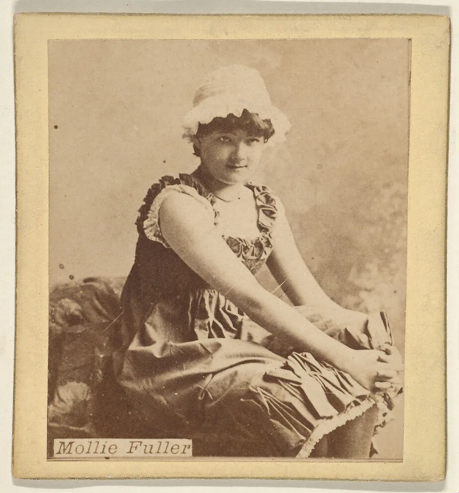 Mollie Fuller, from the Actresses series (N246), Type 2, issued by Kinney Brothers to promote Sporting Extra Cigarettes — Kinney Brothers Tobacco Company