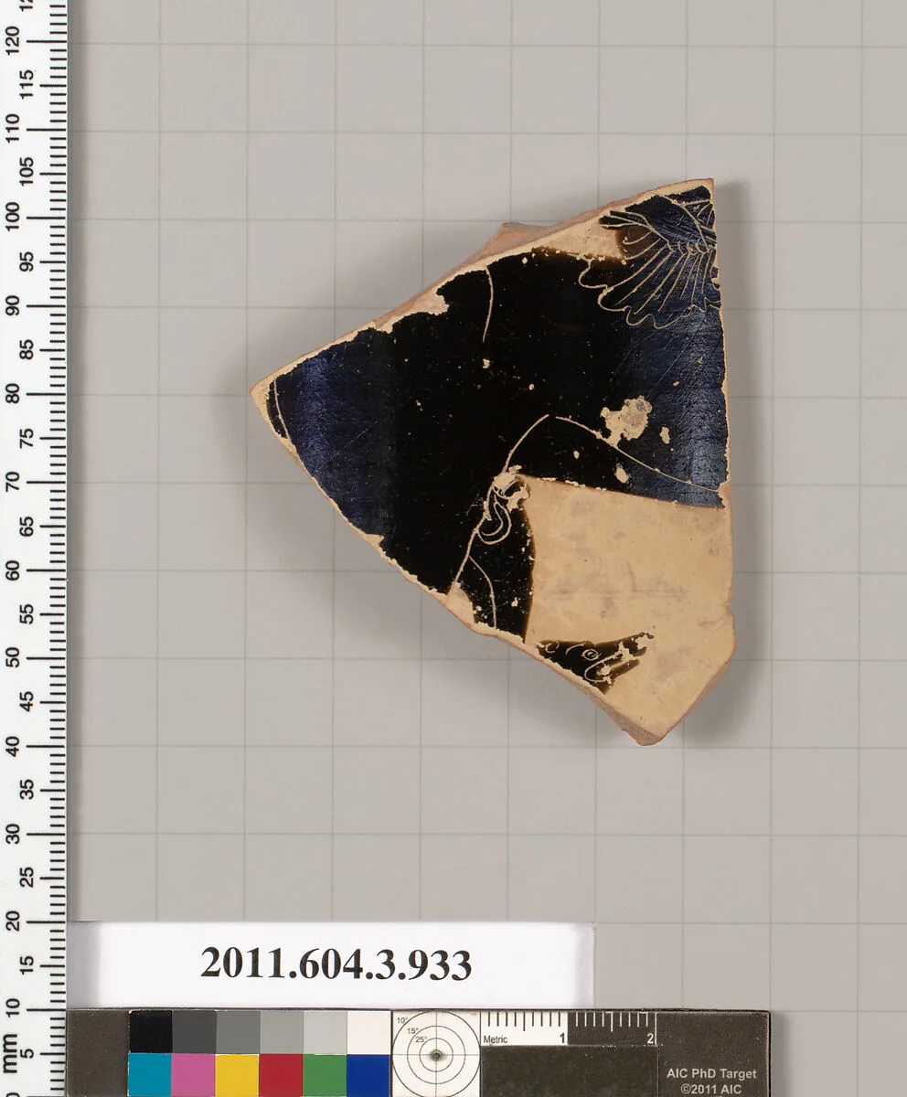 Terracotta fragment of a lekythos (oil flask) — Unknown