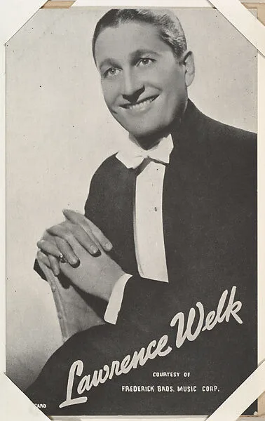 Lawrence Welk from TV and Radio Stars Exhibit Cards series (W409) — International Mutoscope Reel Company