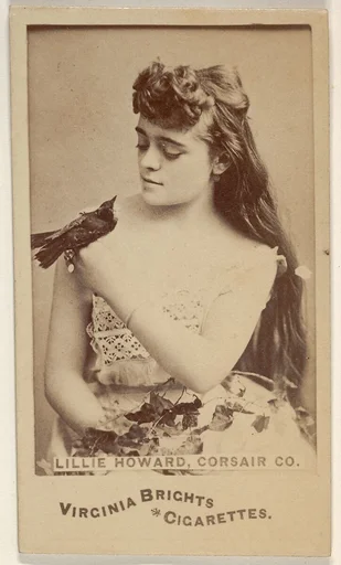 Lillie Howard, Corsair Co., from the Actors and Actresses series (N45, Type 6) for Virginia Brights Cigarettes