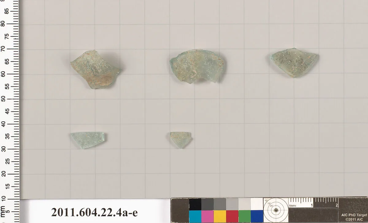 Glass fragments — Unknown