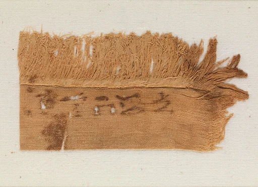 Linen Mark on the Corner of a Sheet