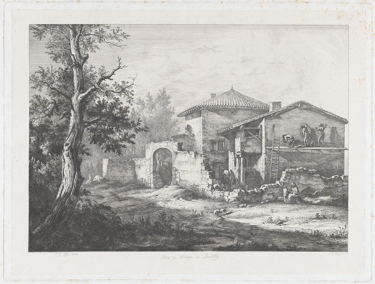 Entrance to the Village of Lentilly — Jean Jacques de Boissieu