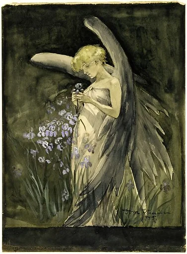 Fairy in Irises