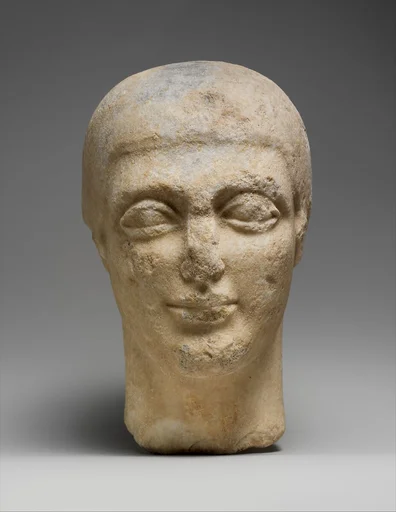 Marble head of a youth