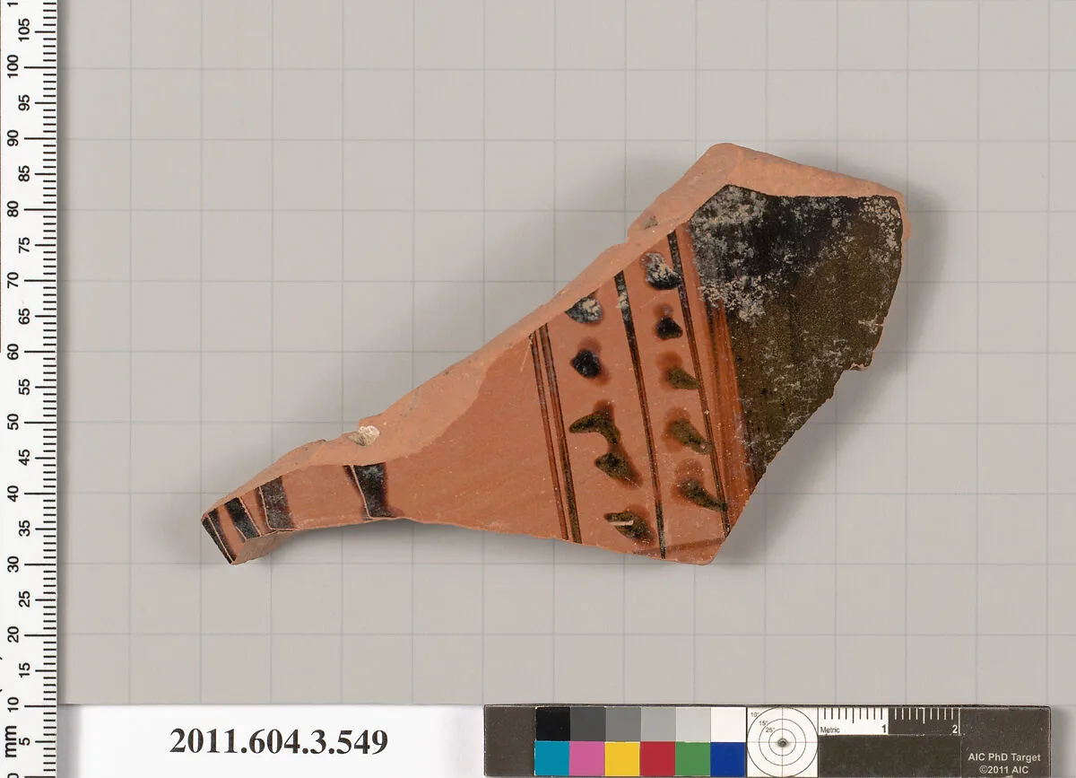 Terracotta fragment of a column-krater (bowl for mixing wine and water) — Unknown