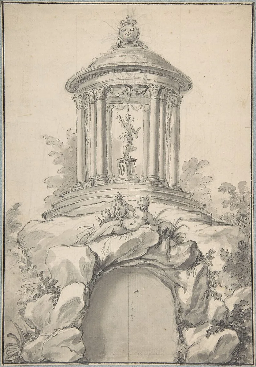 Design for Festival Architecture for an Entry into Paris for the King of Sweden, Frederick I of Hesse — Guillaume Thomas Raphaël Taraval