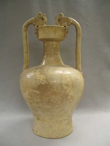 唐 釉陶雙龍耳壶|Jar with dragon-shaped handles