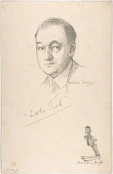 Portrait Head of entertainer Harry Relph, also shown full-length in costume — Charles A. Buchel|Harry Relph ("Little Tich")|John Hassall