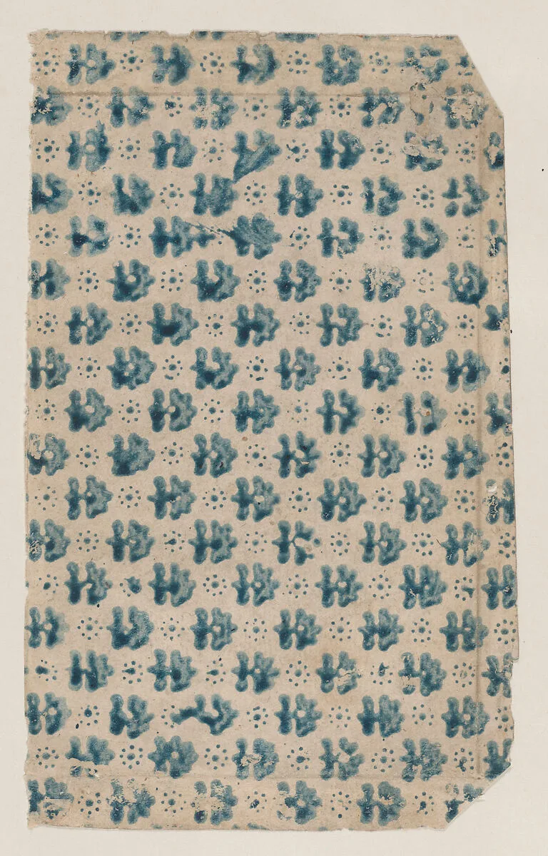 Sheet with overall abstract pattern — Anonymous