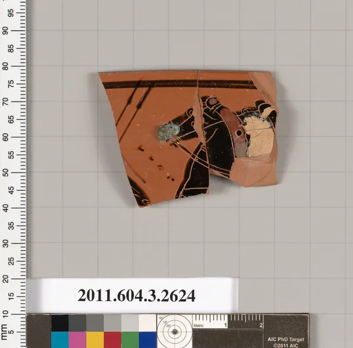 Terracotta rim fragment of a kylix (drinking cup)