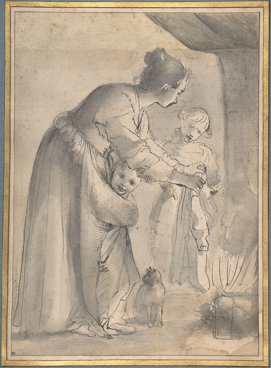 A Domestic Scene — Annibale Carracci