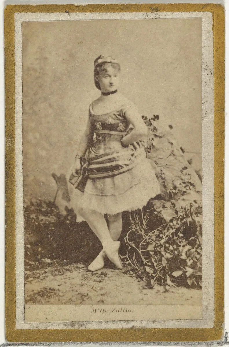 M'lle Zullio, from the Actresses and Celebrities series (N60, Type 2) promoting Little Beauties Cigarettes for Allen & Ginter brand tobacco products — Allen & Ginter
