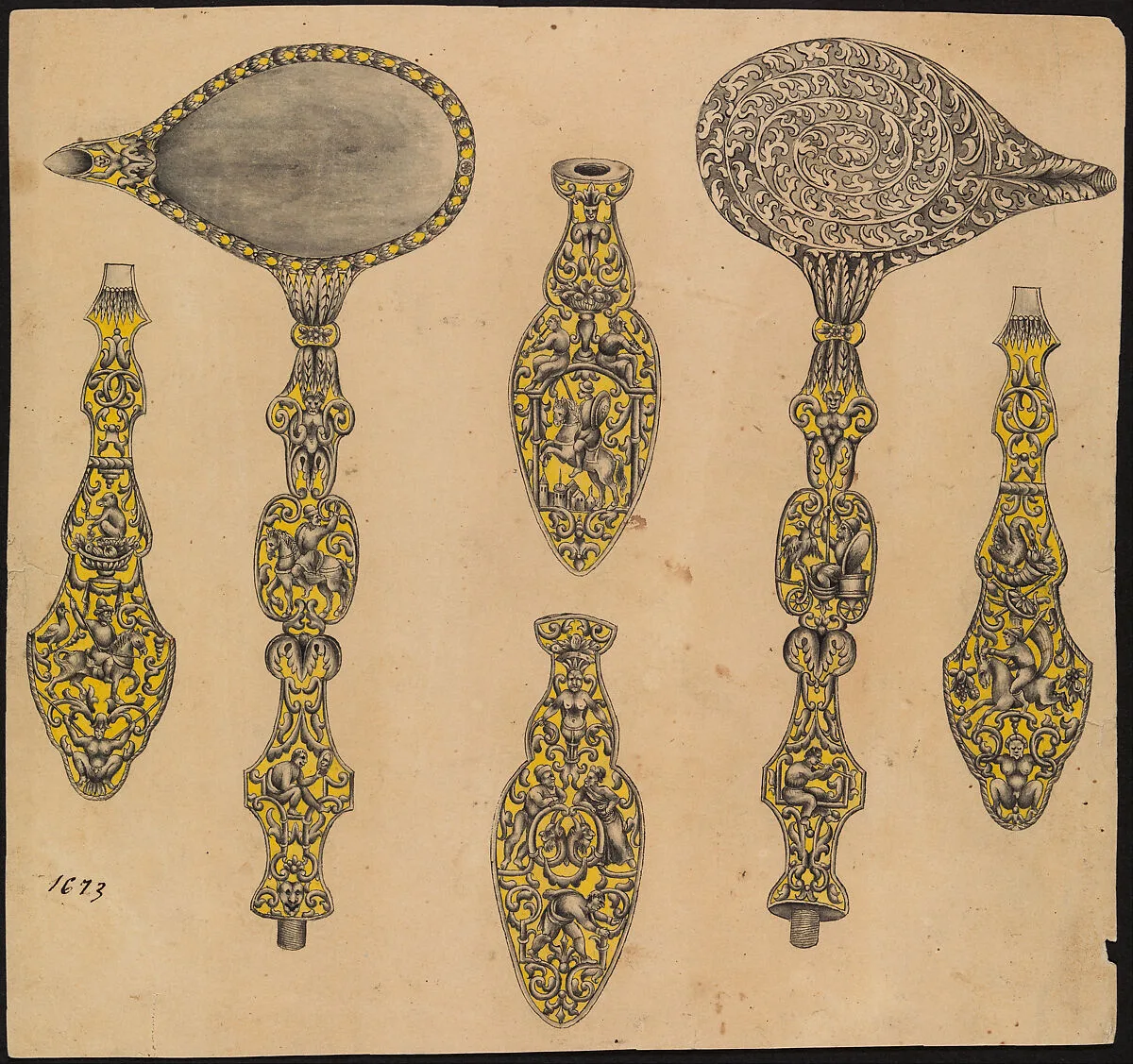 Design for the Decoration of Two Firearms Accessories, a Ladle and a Screwdriver — Eusebio Zuloaga