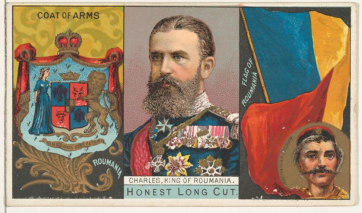 Charles, King of Romania, from the Rulers, Flags, and Coats of Arms series (N126-1) issued by W. Duke, Sons & Co. — W. Duke, Sons & Co.