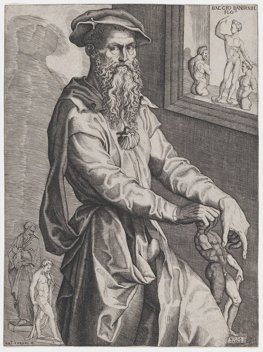Portrait of Baccio Bandinelli — Niccolò della Casa|Baccio Bandinelli|Baccio Bandinelli