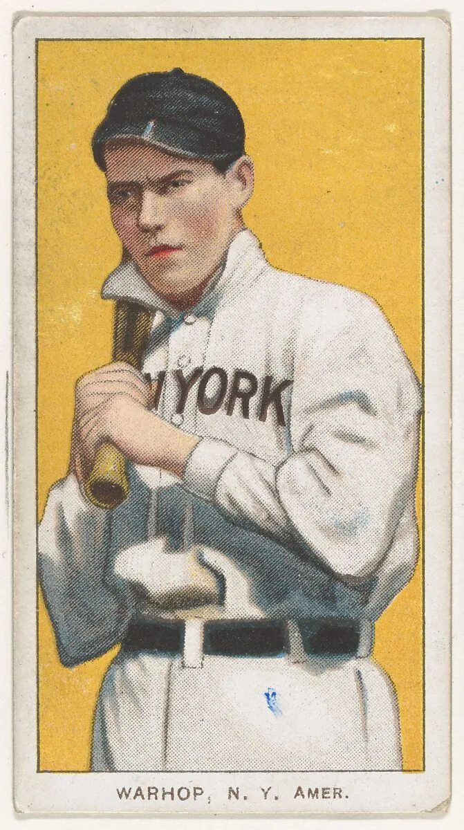 Warhop, New York, American League, from the White Border series (T206) for the American Tobacco Company — American Tobacco Company