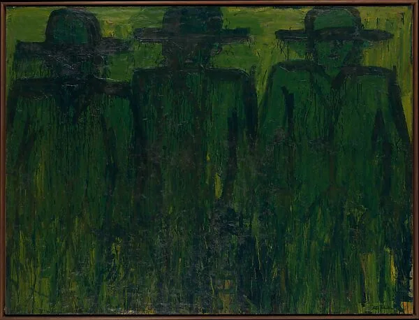 Three Bowery Figures — Lester Johnson