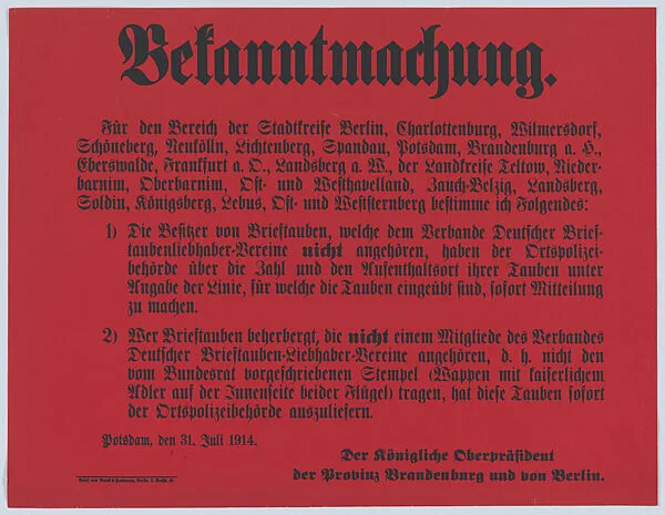 Bekanntmachung — Anonymous