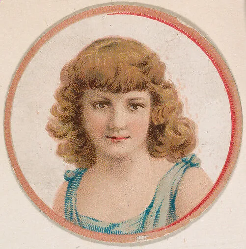 Portrait of woman, from the Novelties series (N228, Type 2) issued by Kinney Bros. — Kinney Brothers Tobacco Company