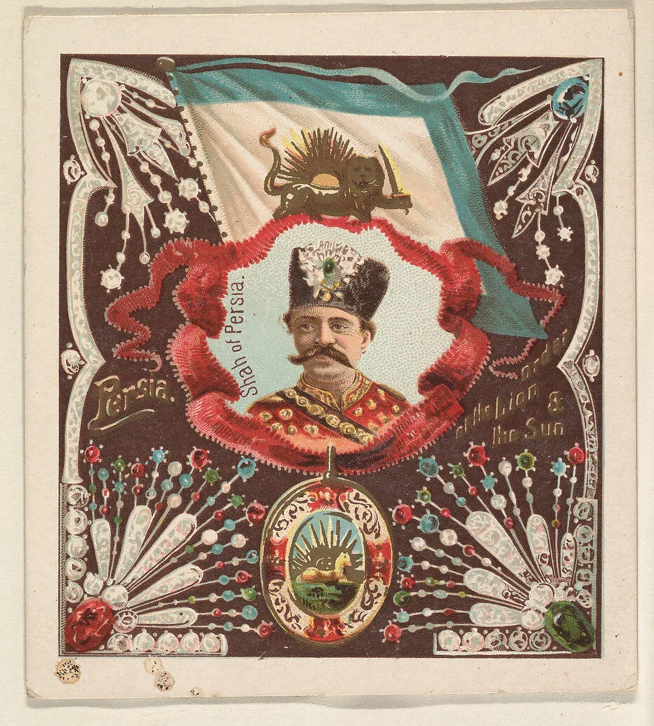 Persia, from the International Cards series (N238), issued by Kinney Bros. — Kinney Brothers Tobacco Company