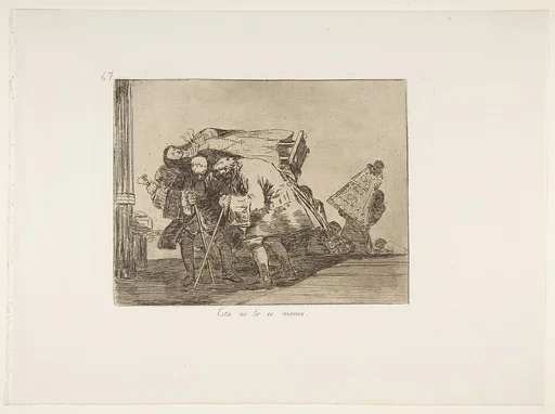 Plate 67 from "The Disasters of War" (Los Desastres de la Guerra): 'This is not less so' (Esta no lo es menos)