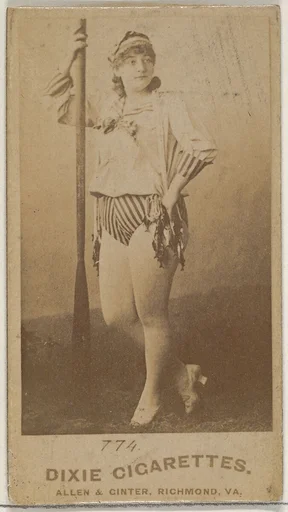 Card 774, from the Actors and Actresses series (N45, Type 7) for Dixie Cigarettes