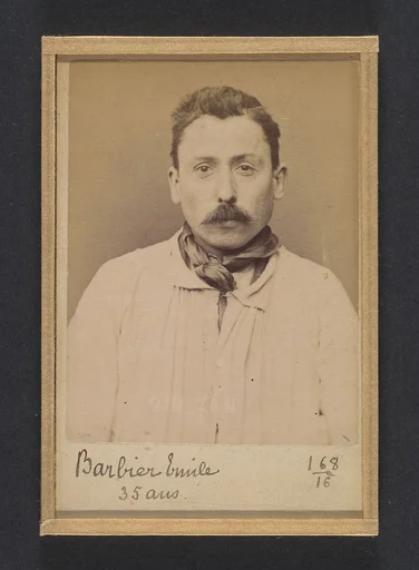 Barbier. Émile, Alphonse. 36 ans, né à Paris. Peintre en bâtiment. Anarchiste. 26/2/94.