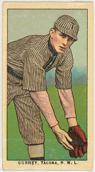 Gurney, Tacoma, Northwestern League, from the "Obak Baseball Players" set (T212), issued by the American Tobacco Company to promote Obak Mouthpiece Cigarettes — American Tobacco Company