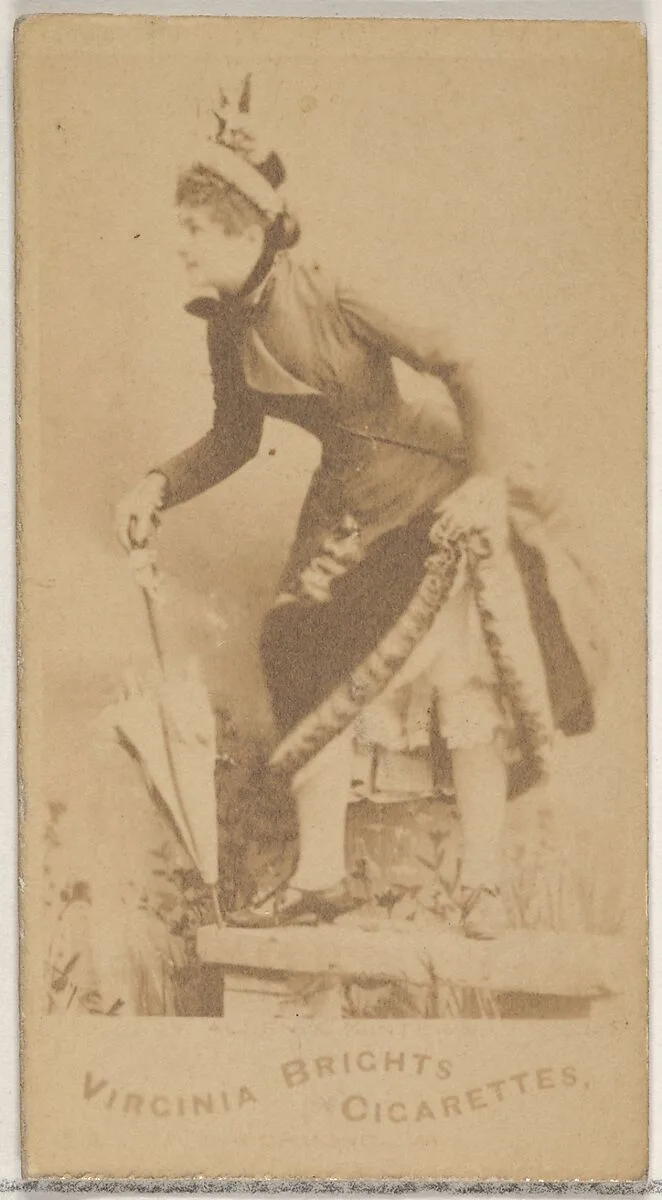 From the Actors and Actresses series (N45, Type 5) for Virginia Brights Cigarettes — Allen & Ginter