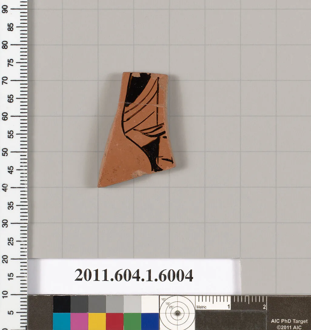 Terracotta fragment of a kylix (drinking cup) — Unknown