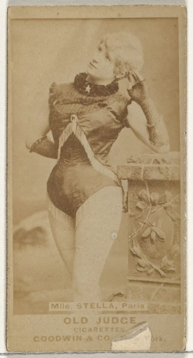 Mlle. Stella, Paris, from the Actors and Actresses series (N171) for Old Judge Cigarettes — Goodwin & Company